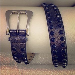 Guess leather studded belt